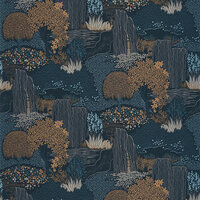 Casadeco Kyoto KYTO88726759 - Blauw Behang