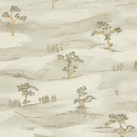 Casadeco Kyoto KYTO88747199 - Groen / Beige Behang