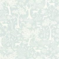 Casadeco Once Upon A Time OUAT88266548 - Wit / Blauw Behang