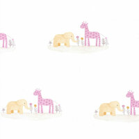 Casadeco Rose &amp; Nino RONI85532242 - Wit / Paars Behang