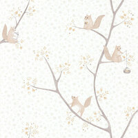 Casadeco Rose &amp; Nino RONI85611028 - Wit / Grijs Behang