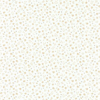 Casadeco Rose &amp; Nino RONI85631033 - Wit / Bruin Behang