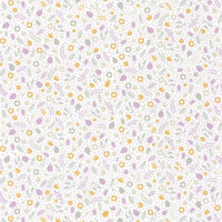 Casadeco Rose &amp; Nino RONI85545120 - Wit / Paars Behang