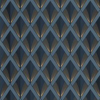 Casadeco Twenties TWNT88676414 - Blauw Behang