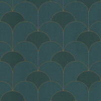 Casadeco Twenties TWNT88687525 - Groen Behang