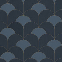 Casadeco Twenties TWNT88686406 - Blauw Behang