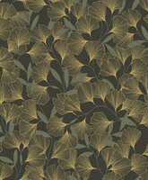 Dutch Wallcoverings Attitude A64402 Zwart - Goud Behang