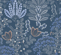 AS Creation Famous Garden - 39349-4 / 393494 Blauw Behang