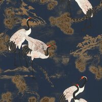 Rasch Selection - 461909 Blauw Behang