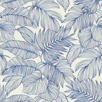 Rasch Symphony - 865110 Blauw Behang