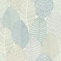 Rasch Symphony - 867114 Blauw / Groen Behang