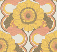 AS Creation Retro Chic - 39530-4 / 395304 Bruin - Geel Behang
