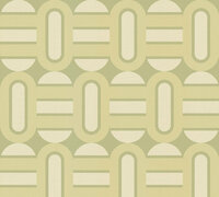 AS Creation Retro Chic - 39536-1 / 395361 Groen - Cr&egrave;me Behang