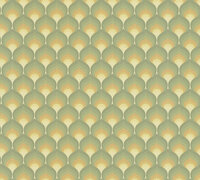 AS Creation Retro Chic - 39538-1 / 395381 Groen - Geel Behang