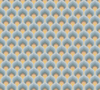 AS Creation Retro Chic - 39538-3 / 395383 Blauw - Bruin Behang