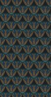 Casamance Bord Du Nil 76162038 - Blauw Behang