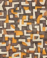 Arte Essentials Totem ECOLINE 18900 Bruin/Oranje/Cr&egrave;me Behang