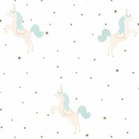 Caselio Girl Power GPR100796710 - Blauw Behang