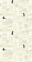 Caselio Golden Age GAG103780264 - Zwart Behang
