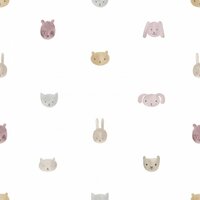 Noordwand Happy 14814 Wit Roze Bruin Behang