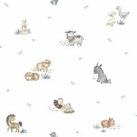 Noordwand Happy 14830 Wit Beige Grijs Behang