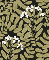 Khr&ocirc;ma by Masureel Mysa YSA004 Groen / Wit / Zwart Behang