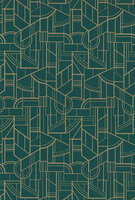 Casamance Faubourg Des Lumières 76292956 - Groen Behang