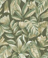 HookedOnWalls GINKGO IKEBANA 21912 Groen Behang