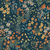 Dutch Wallcoverings Arcadia A70903 Blauw / Multicolours Behang