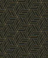 Dutch Wallcoverings Omura A67302 Zwart Behang