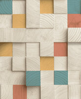 Dutch Wallcoverings Artifice M801-01 Beige / Geel Behang