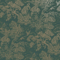 Dutch First Class Arboretum 91702 Groen / Goud Behang