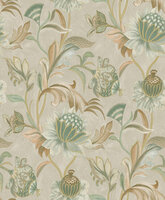 Dutch First Class Arabesque 36352 Beige / Groen Behang