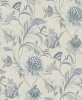 Dutch First Class Arabesque 36355 Beige / Blauw Behang