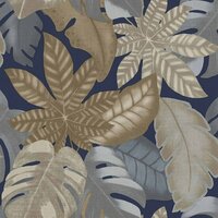 Noordwand Thai 26417 Blauw Bruin Behang