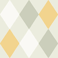 Dutch First Class Midbec Langtan 63032 - Groen / Geel / Wit Behang