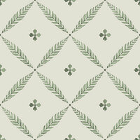 Dutch First Class Midbec Blomstermala 51024 - Wit / Groen Behang