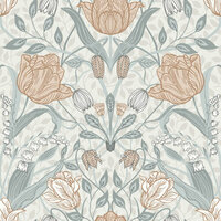 Dutch First Class Midbec Apelviken 33005 - Wit / Grijs / Roze Behang