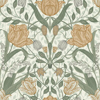 Dutch First Class Midbec Apelviken 33006 - Wit / Geel Behang