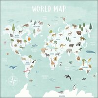 Caselio Les Minis Mondes MNM105766306 - Multicolours Behang