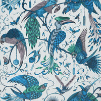 Clarke &amp; Clarke Animalia W0099/03 - Groen Behang