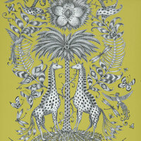 Clarke &amp; Clarke Animalia W0102/03 - Groen Behang