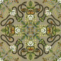 Clarke &amp; Clarke Botanical Wonders W0129/02 - Groen Behang