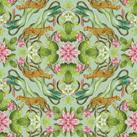 Clarke &amp; Clarke Botanical Wonders W0131/01 - Groen Behang