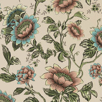 Clarke &amp; Clarke Botanical Wonders W0134/01 - Blauw Behang
