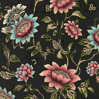 Clarke &amp; Clarke Botanical Wonders W0134/04 - Zwart Behang