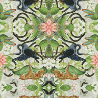 Clarke &amp; Clarke Botanical Wonders W0136/02 - Oranje Behang