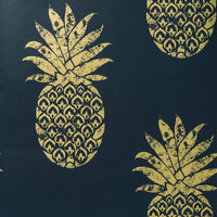 Clarke &amp; Clarke Colony W0086/03 - Blauw Behang