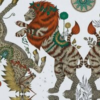 Clarke &amp; Clarke Wilderie W0113/03 - Geel Behang