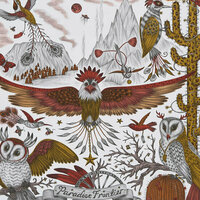 Clarke &amp; Clarke Wilderie W0116/02 - Geel Behang